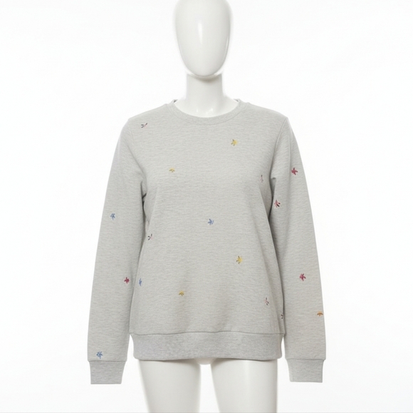 Gloria Vanderbilt Sweaters - Gloria Vanderbilt Embroidered Crew Neck Sweater